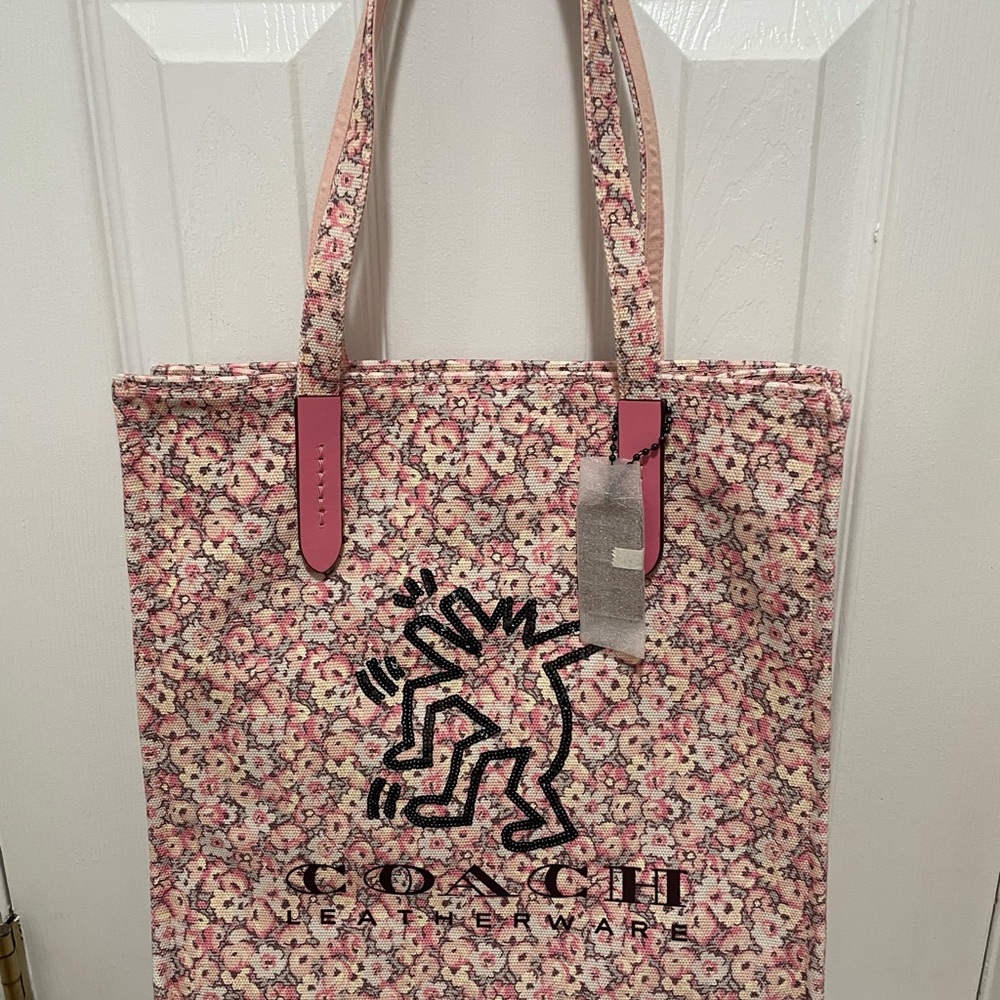 Coach Floral Print Tote Bag